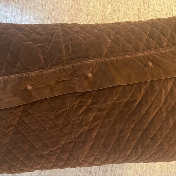 Lux Duvet Cozy Velveteen Comforter Cover Queen Size Chocolate Brown Blanket - Picture 6 of 6